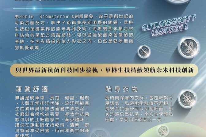 長效全抗菌紗