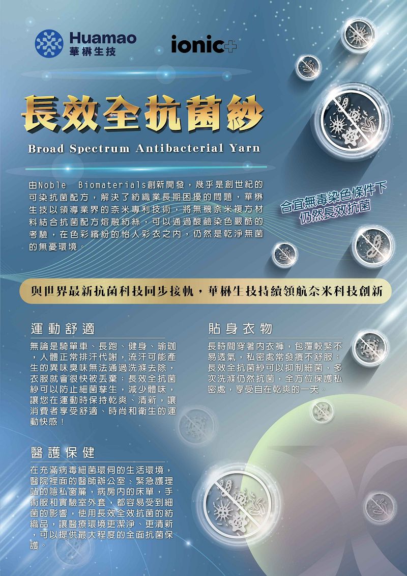 長效全抗菌紗